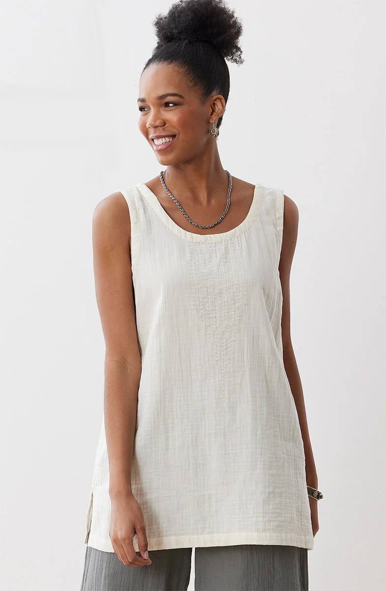 Sanju Double Gauze Long Tank - Image 9