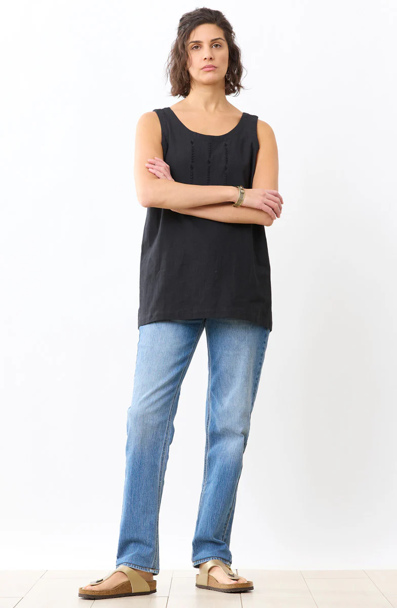 Sanju Slub Cotton Tunic Tank - Image 12