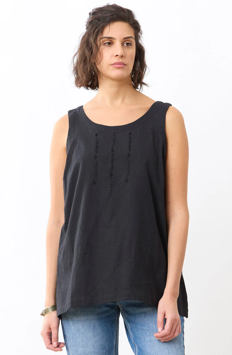 Sanju Slub Cotton Tunic Tank - Image 9