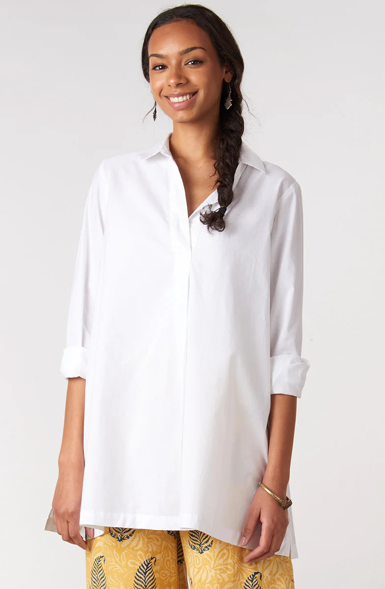 Savita Organic Cotton Long-Sleeve Top - Image 11