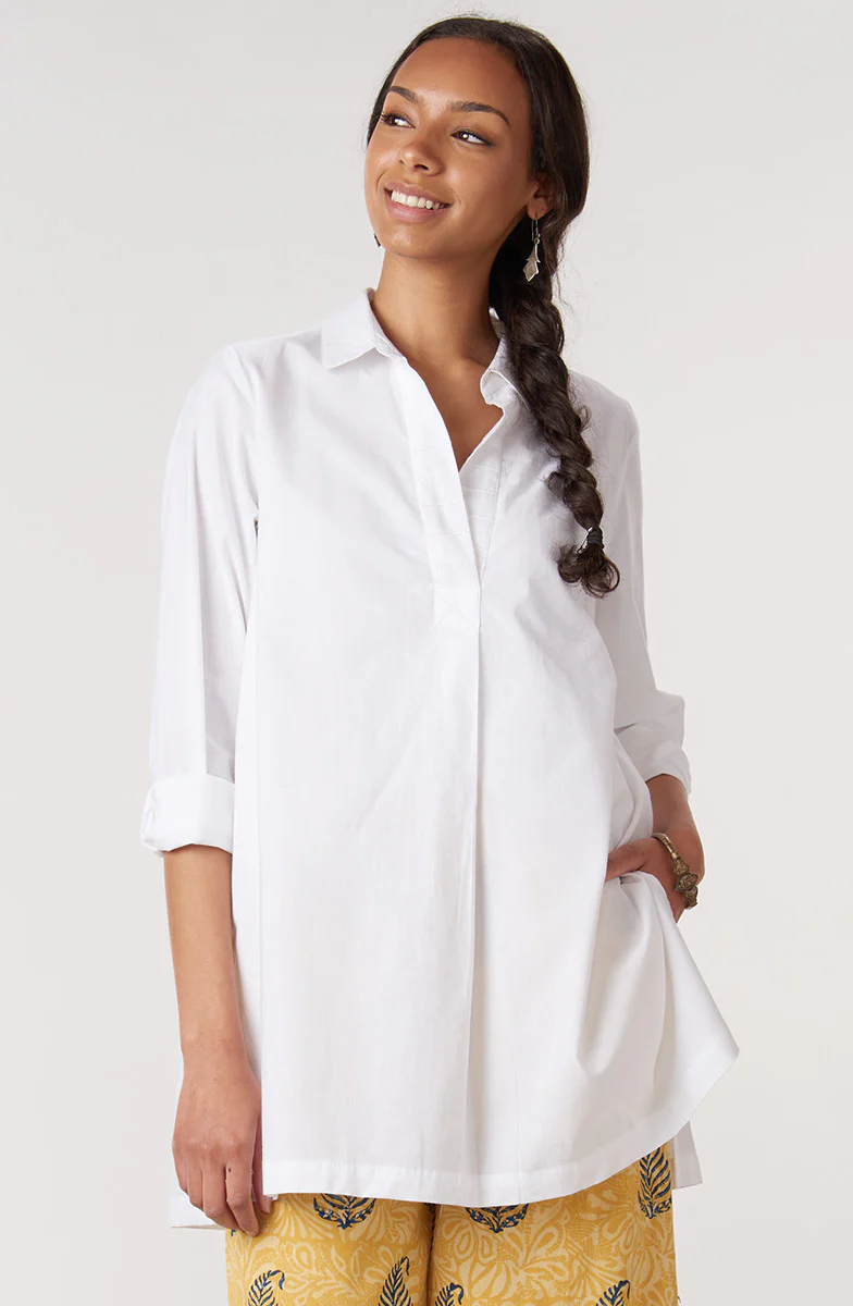Savita Organic Cotton Long-Sleeve Top - Image 12