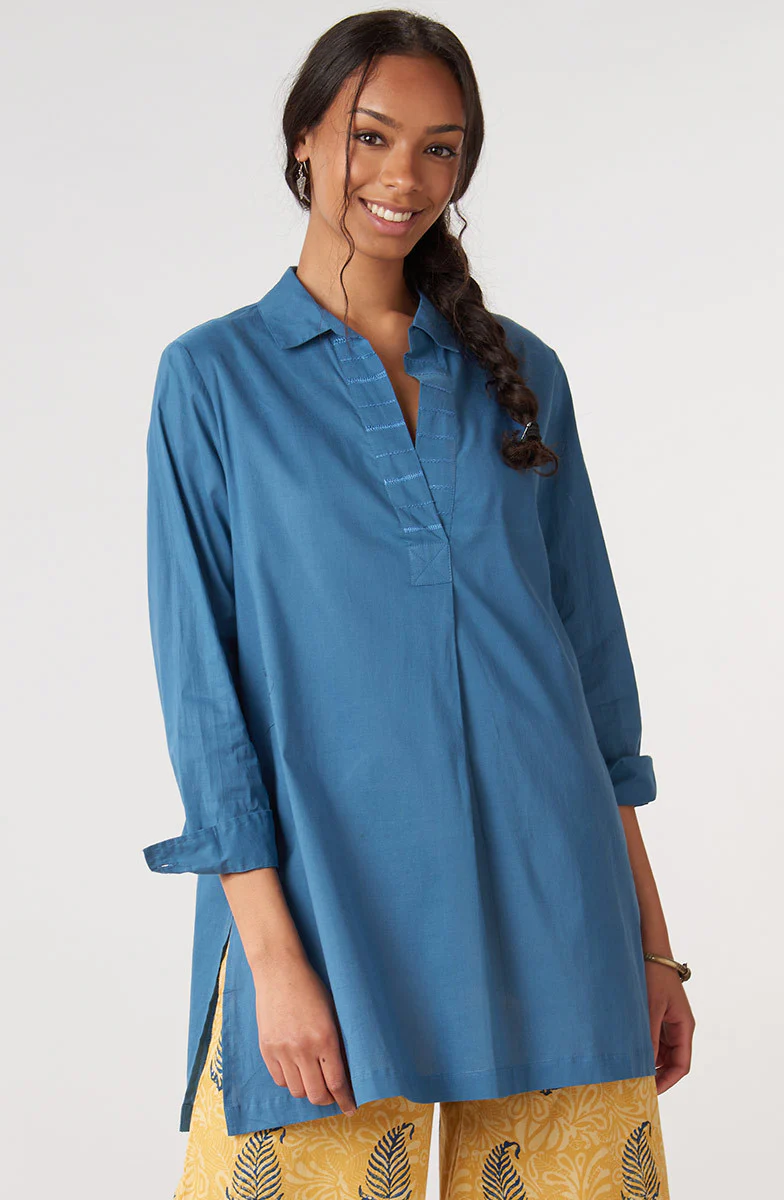 Savita Organic Cotton Long-Sleeve Top - Image 19