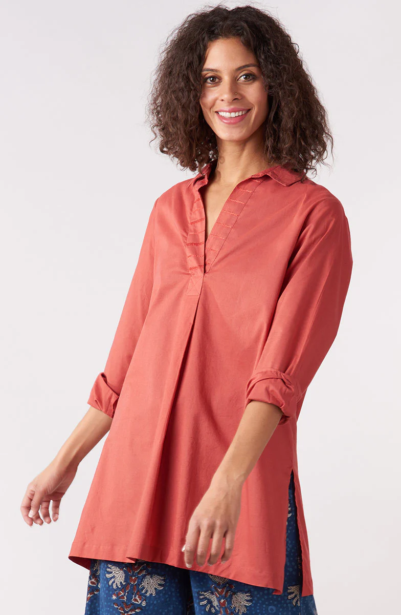 Savita Organic Cotton Long-Sleeve Top - Image 4