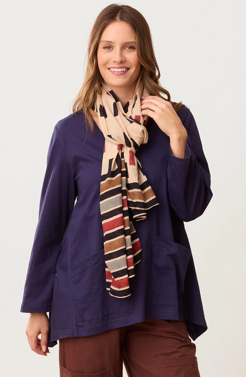 Scarf - Tan/Multi - Image 3