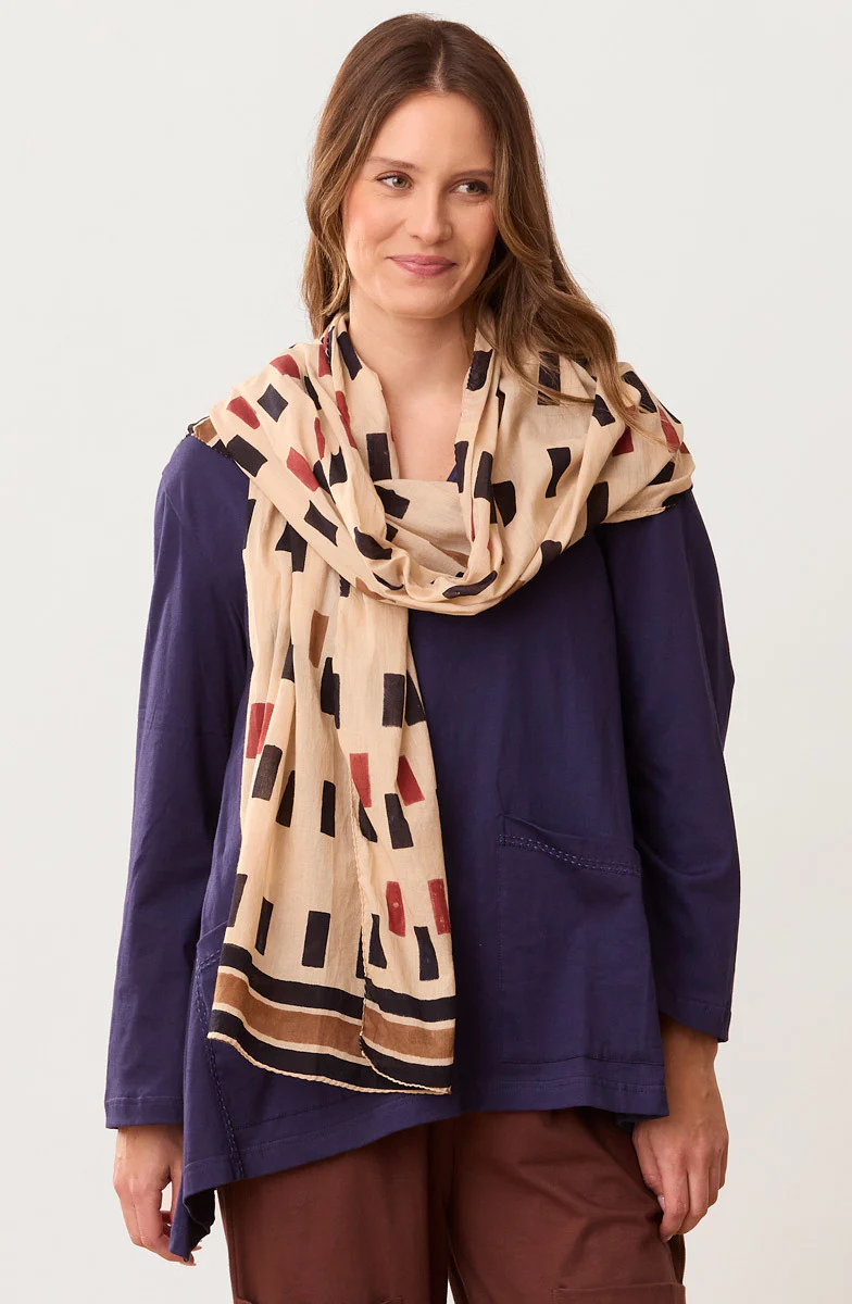 Scarf - Tan/Multi - Image 4