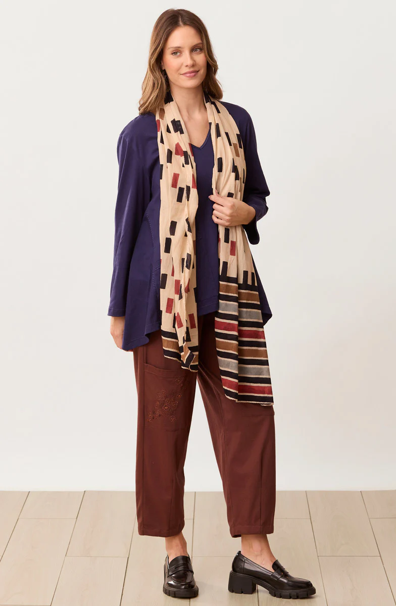 Scarf - Tan/Multi - Image 5