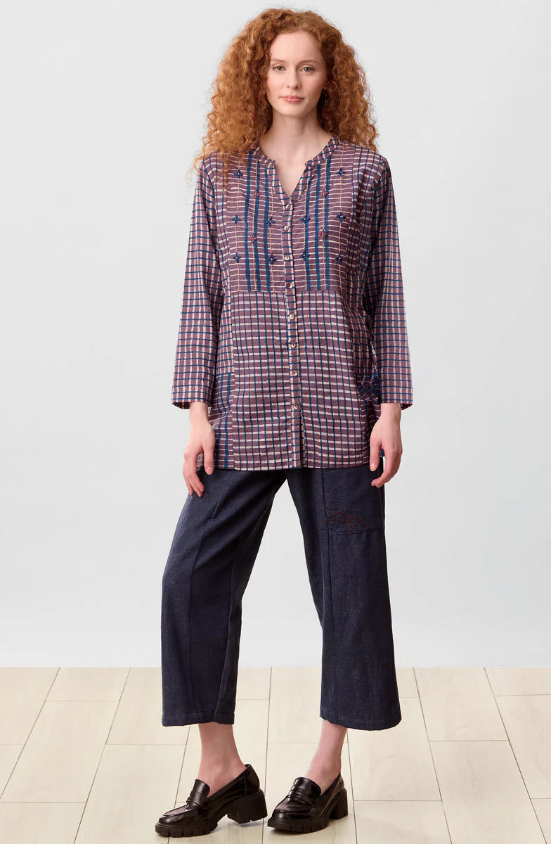 Shaily Button-Down Kurta - Smoky lavender - Image 6
