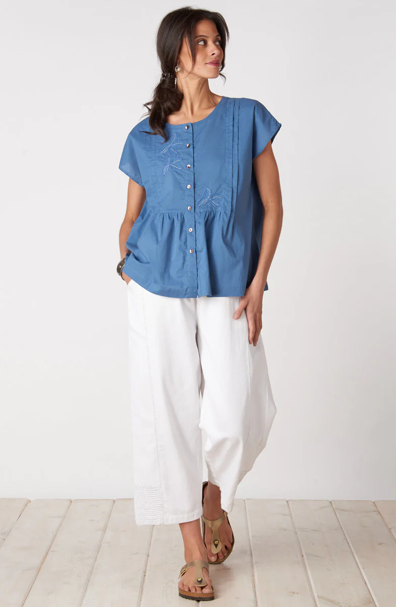 Shalu Organic Cotton Cap Sleeve Top - Image 11
