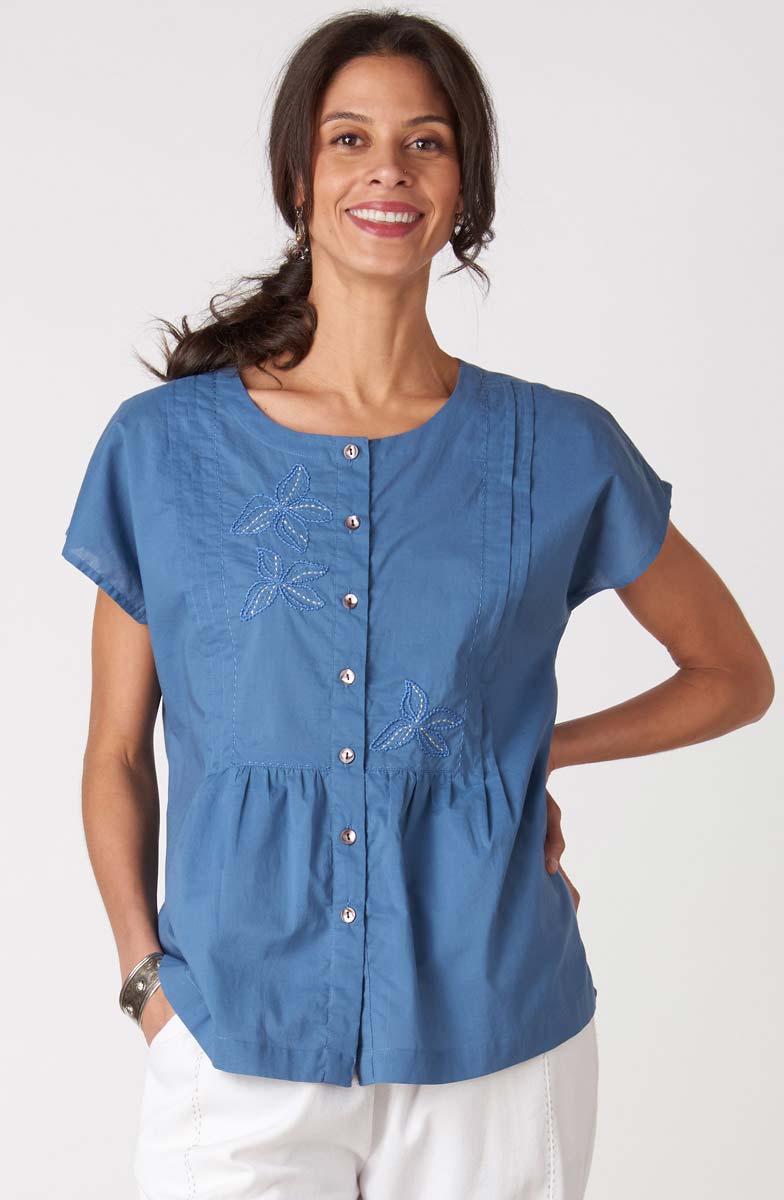 Shalu Organic Cotton Cap Sleeve Top - Image 7