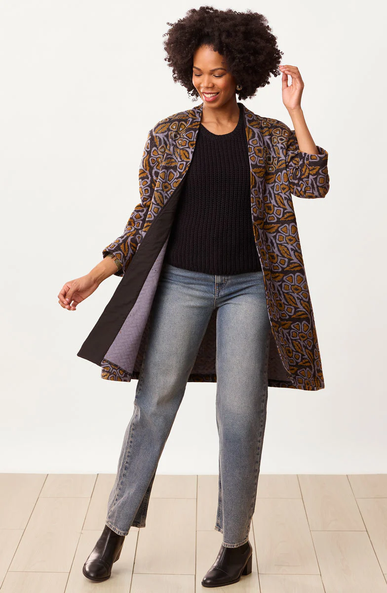 Shimoga Quilted Swing Jacket - Black/Multi - Image 4