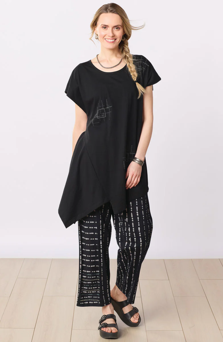 Sonali Cotton Jersey Asymmetrical Top - Image 11