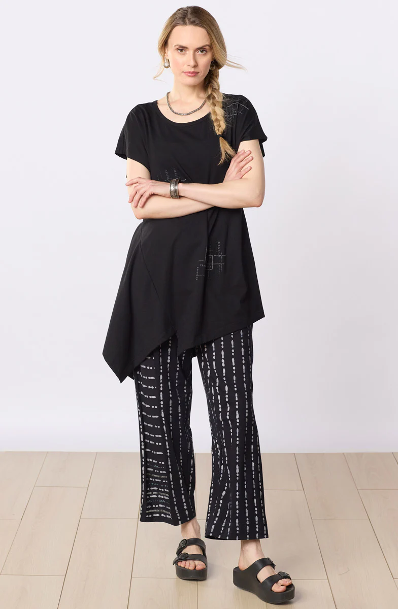 Sonali Cotton Jersey Asymmetrical Top - Image 14