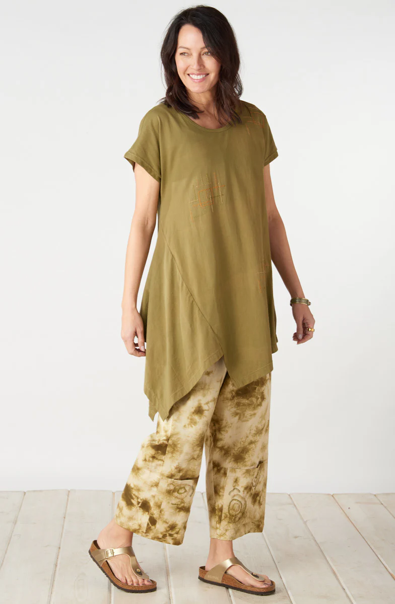 Sonali Cotton Jersey Asymmetrical Top - Image 3