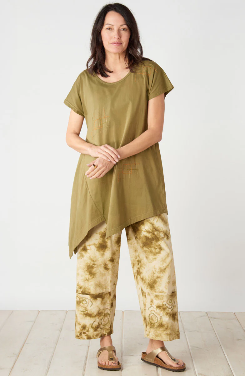 Sonali Cotton Jersey Asymmetrical Top - Image 5