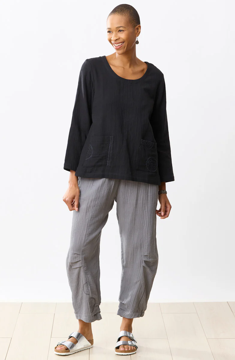 Subhi Double Gauze Straight-Leg Pant - Image 4