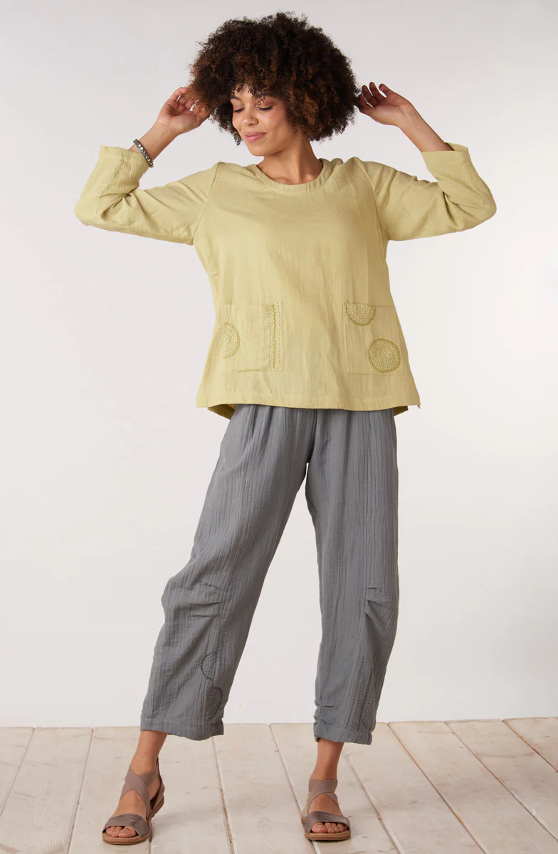 Subhi Double Gauze Straight-Leg Pant - Image 6