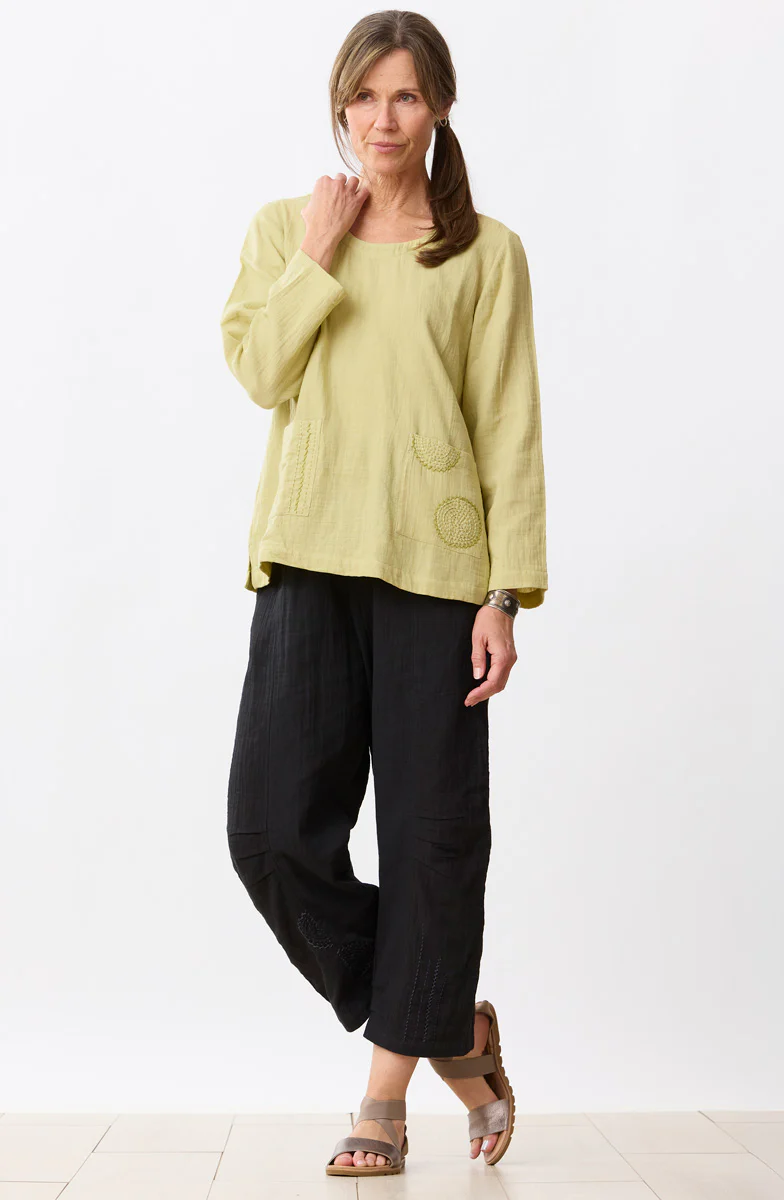 Subhi Double Gauze Straight-Leg Pant - Image 8