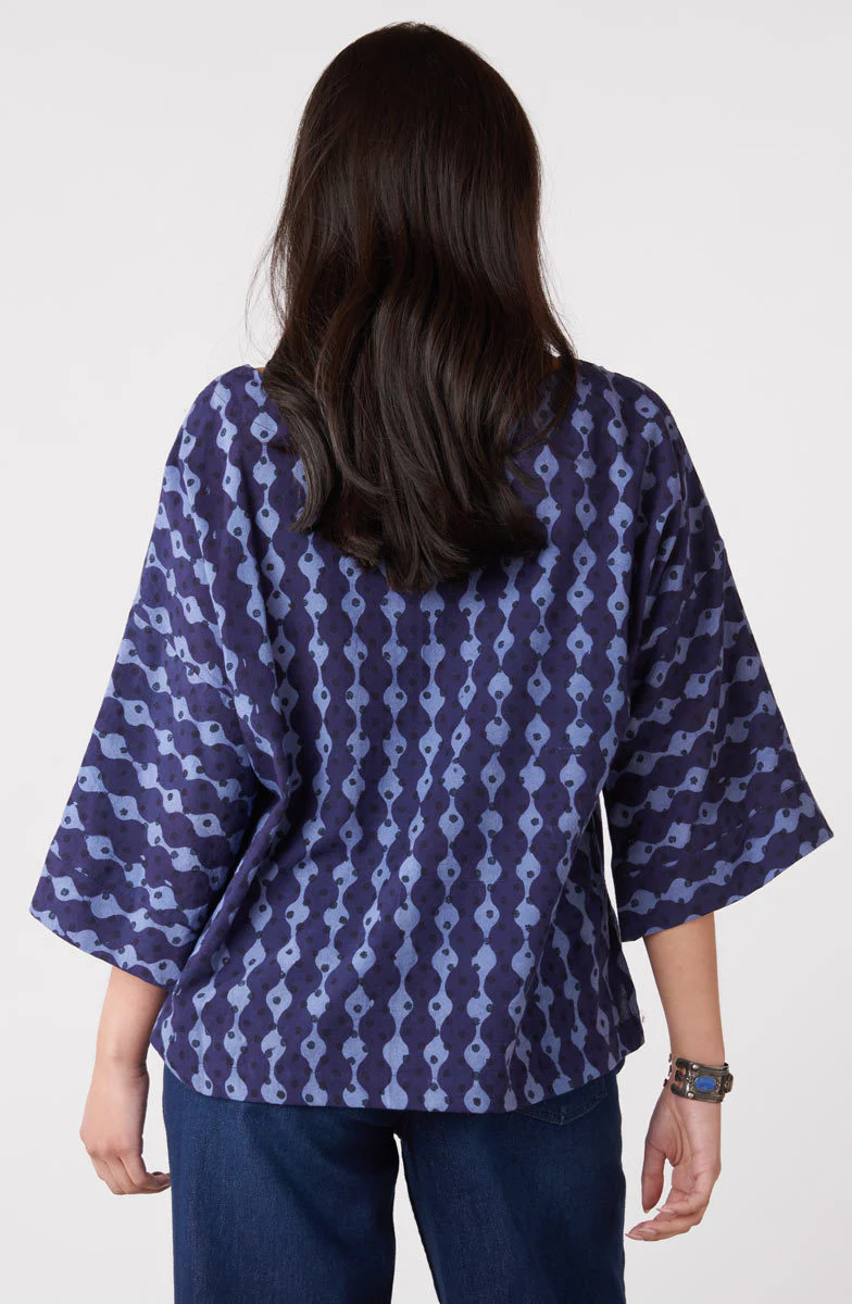 Sujaya Drop-Shoulder Boxy Top - Tranquil blue - Image 4