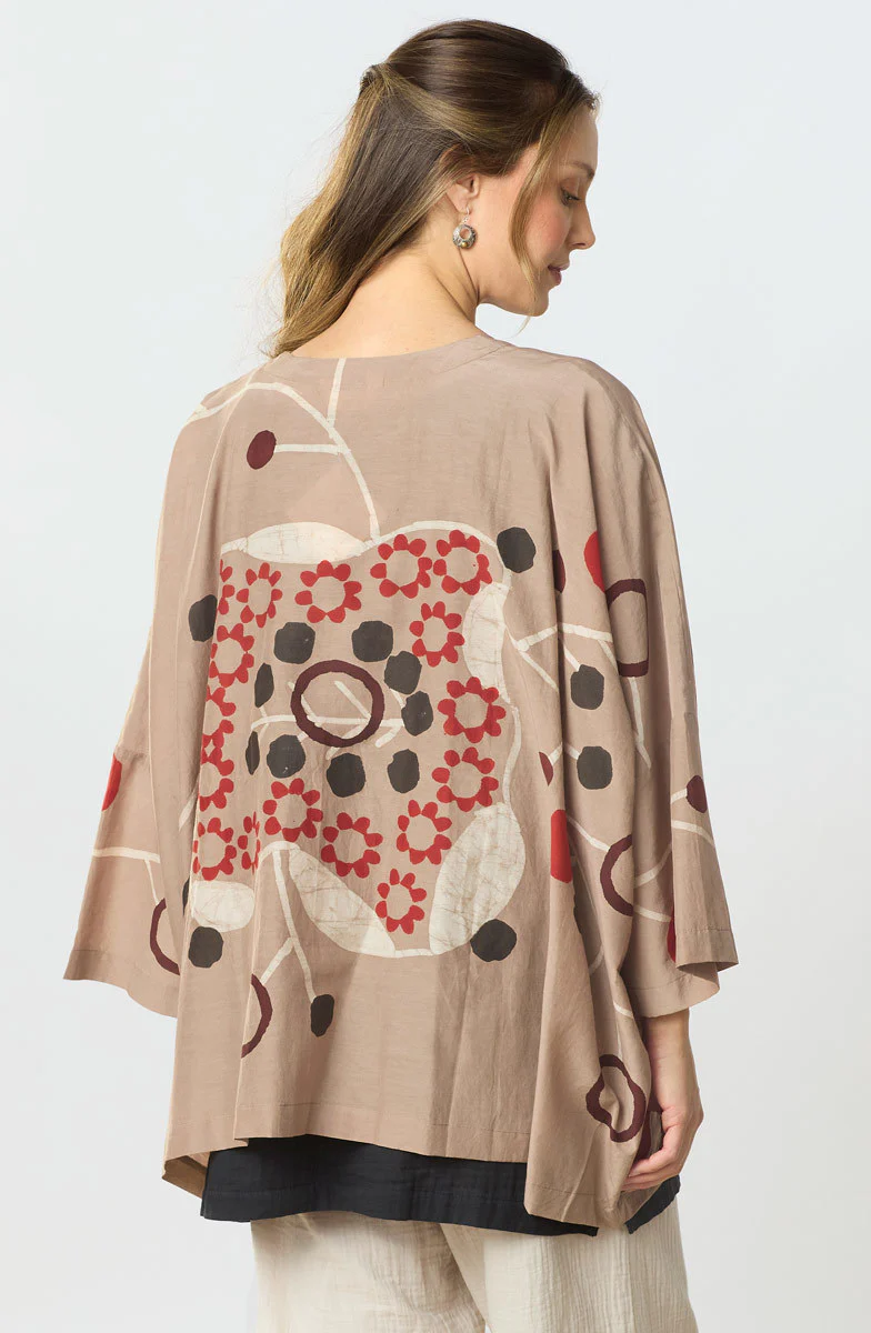 Sunita Oversized Cotton-Silk Jacket - Sunstone - Image 3
