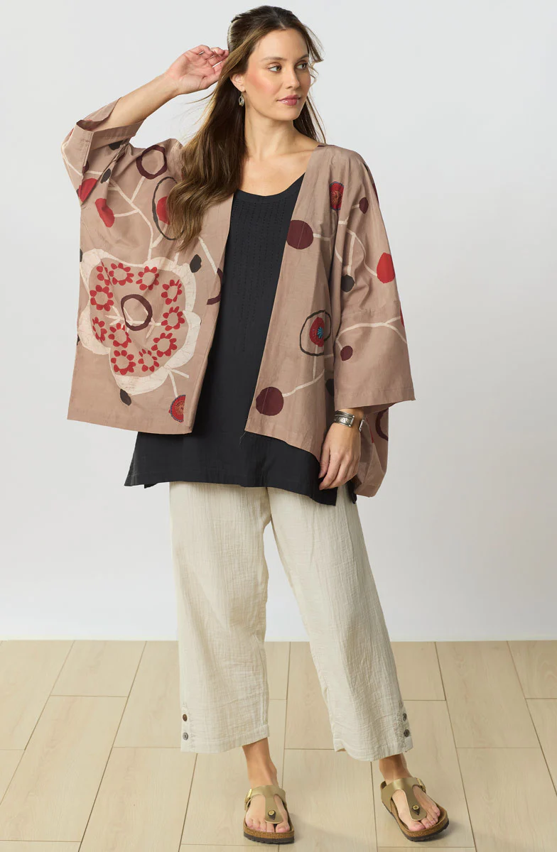 Sunita Oversized Cotton-Silk Jacket - Sunstone - Image 4