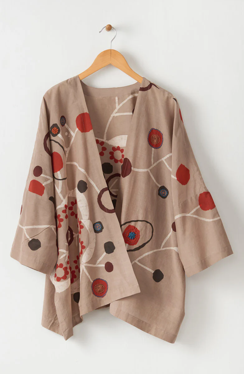 Sunita Oversized Cotton-Silk Jacket - Sunstone - Image 6