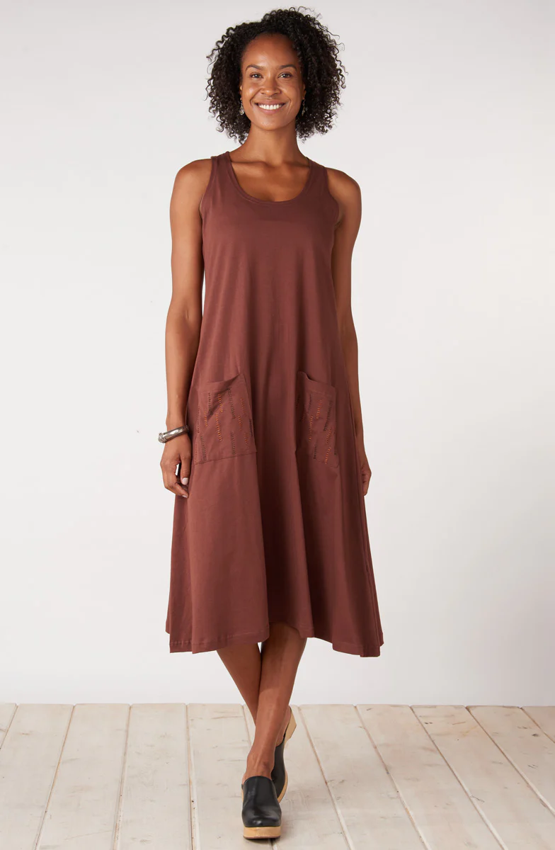 Supriya Jersey A-line Midi Tank Dress - Image 13