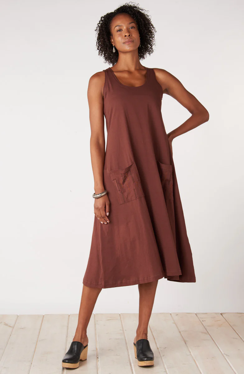 Supriya Jersey A-line Midi Tank Dress - Image 14