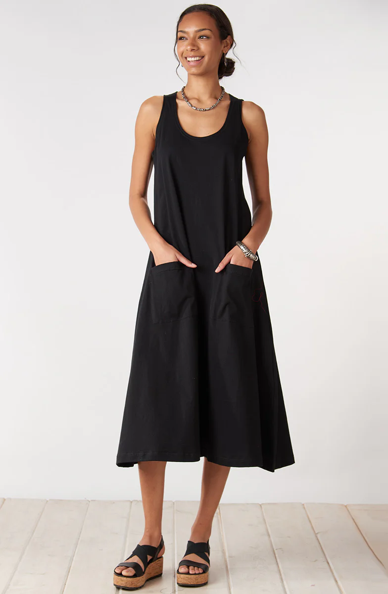 Supriya Jersey A-line Midi Tank Dress - Image 3