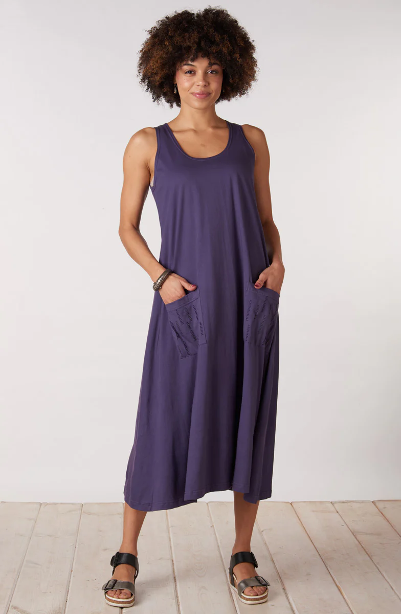 Supriya Jersey A-line Midi Tank Dress - Image 7