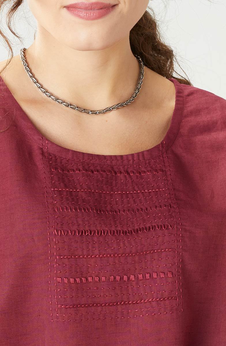 Tivisha Linen/Cotton Cap Sleeve Top - Image 21