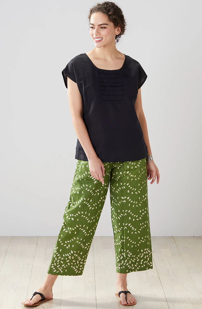 Tivisha Linen/Cotton Cap Sleeve Top - Image 27