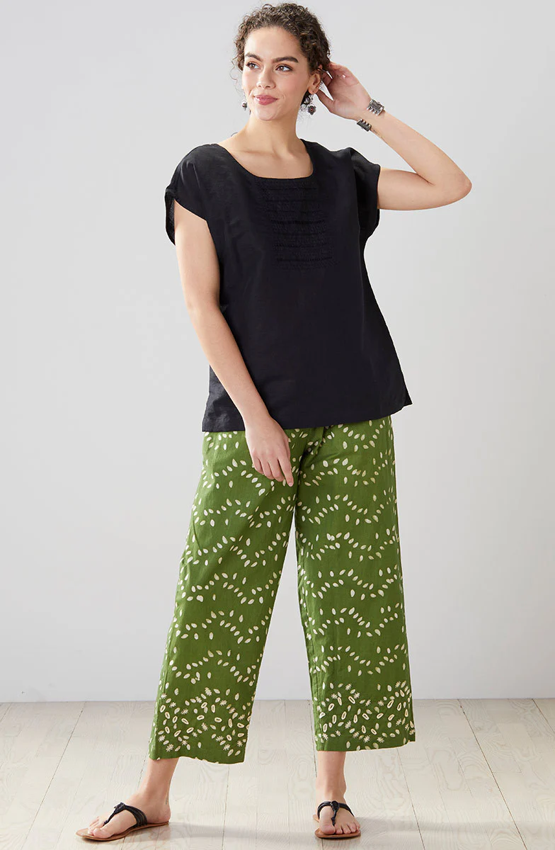 Tivisha Linen/Cotton Cap Sleeve Top - Image 28