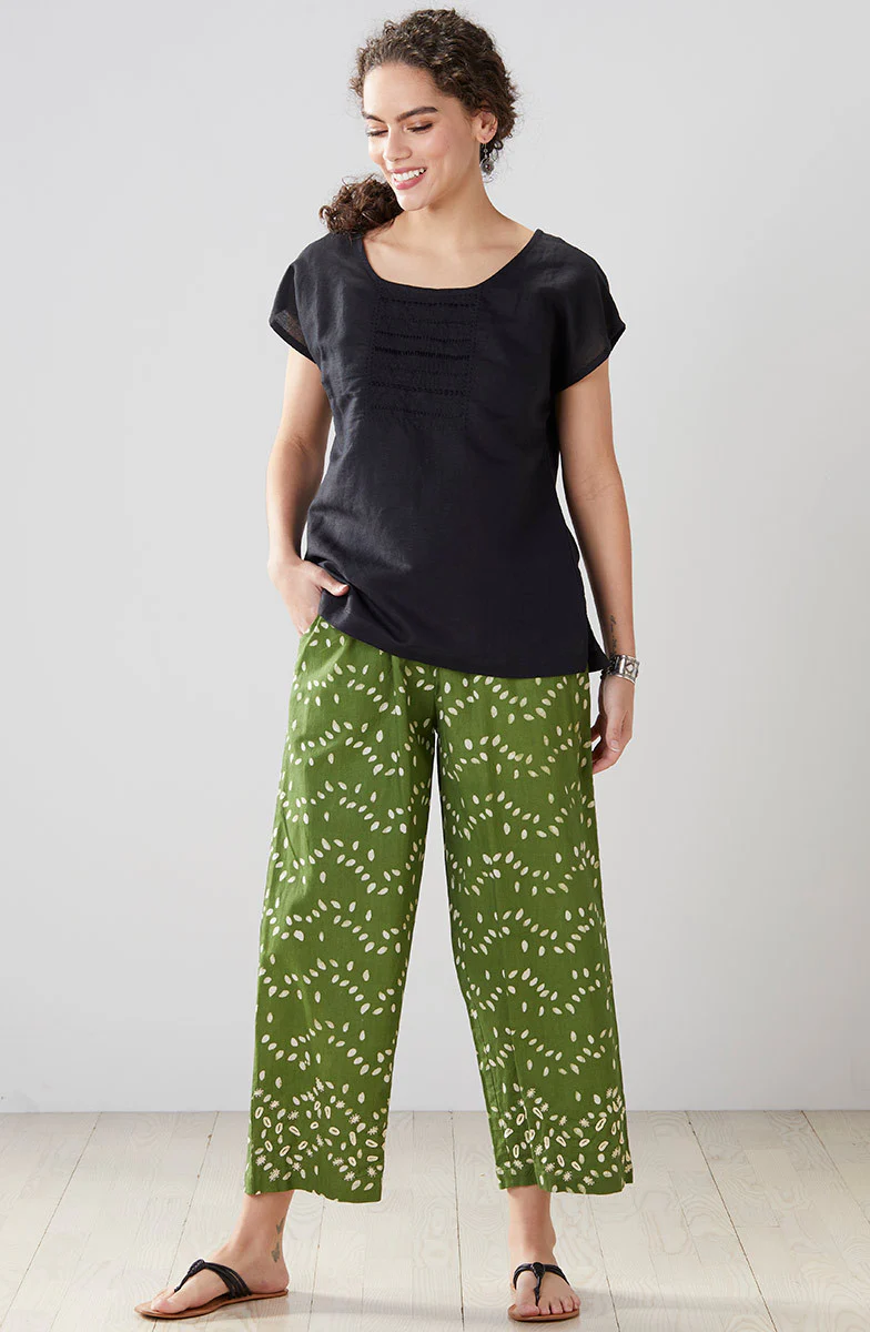 Tivisha Linen/Cotton Cap Sleeve Top - Image 29