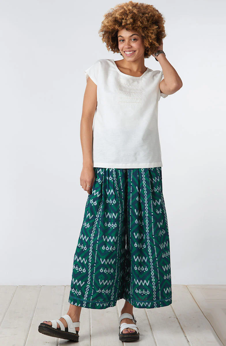 Tivisha Linen/Cotton Cap Sleeve Top - Image 4