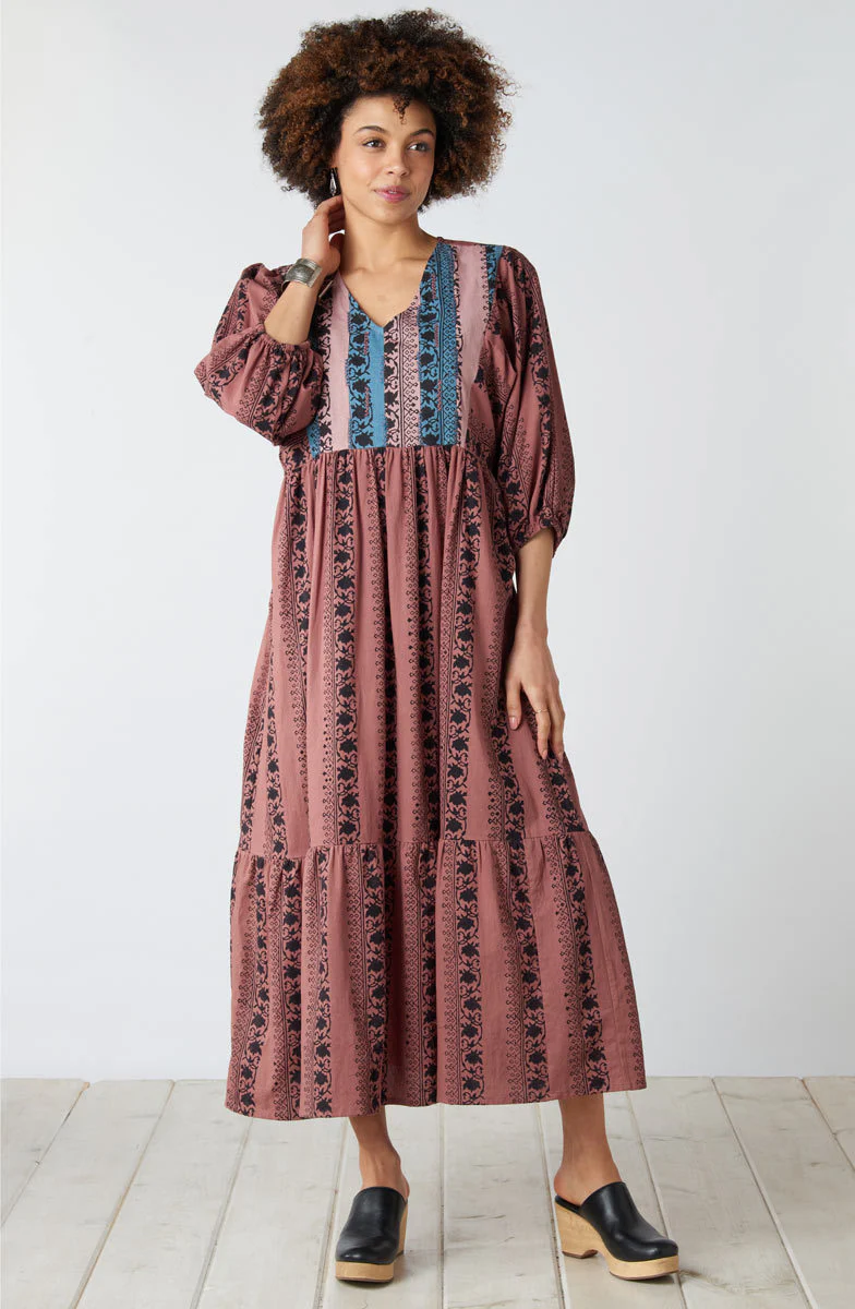 Zahara Blouson Maxi Dress - Ambrosia/Multi - Image 2